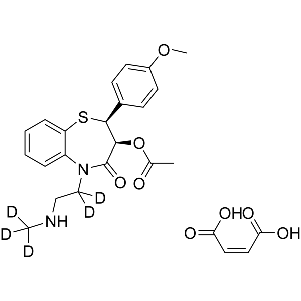 N-Desmethyldiltiazem-d5 maleate